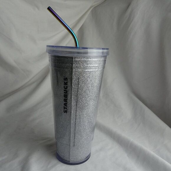 2016 Starbucks Sliver Sparkly Tumbler 20oz - Picture 2 of 8